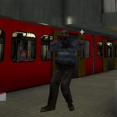 Игра 3Д стрелялка против зомби в подземелье
