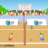 Игра Спорт на двоих: Волейбол онлайн