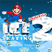 Игра Марио на Лыжах