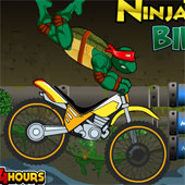 Игра Черепашки Ниндзя на Мотоцикле онлайн
