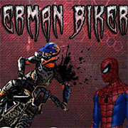 Игра Человек паук на мотоцикле онлайн
