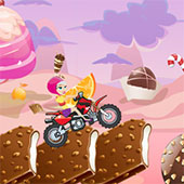 Игра Мотоцикл в стране сладостей