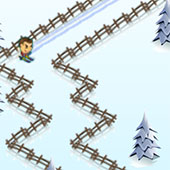 Игра Снежный спуск онлайн