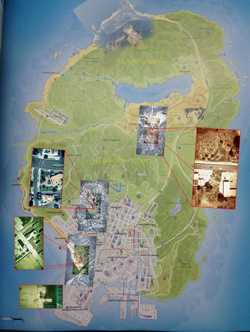 Rockstar опубликовали карту Лос Сантос для ГТА 5
